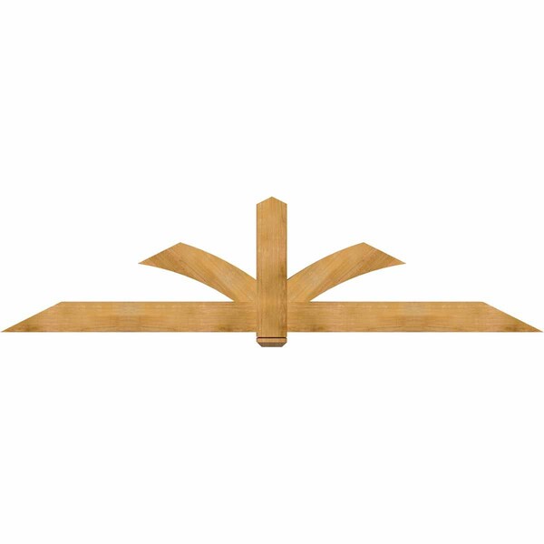Ekena Millwork Redmond Rough Sawn Timber Gable Bracket, Western Red Cedar, 108"W x 27"H x 4"D x 6"F, 6/12 Pitch GBW108X27X0406RED00RWR - main